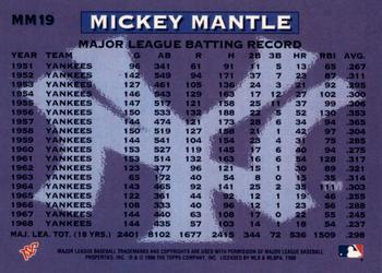 1996 Stadium Club - Mickey Mantle Members Only #MM19 Mickey Mantle Back