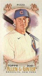 2021 Topps Allen & Ginter - Mini #47 Anthony Rizzo Front