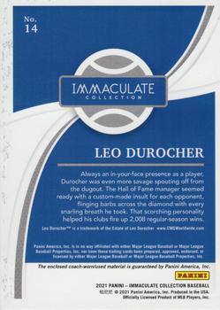 2021 Panini Immaculate Collection - Blue #14 Leo Durocher Back