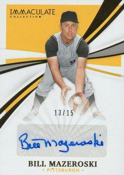 2021 Panini Immaculate Collection - Immaculate Signatures #IS-BM Bill Mazeroski Front