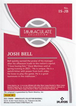 2021 Panini Immaculate Collection - Immaculate Signatures #IS-JB Josh Bell Back