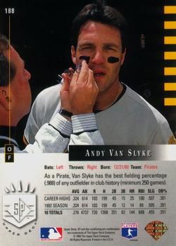 1993 SP #188 Andy Van Slyke Back