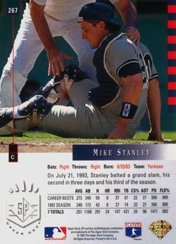 1993 SP #267 Mike Stanley Back