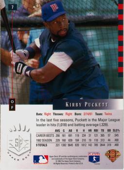 1993 SP #7 Kirby Puckett Back