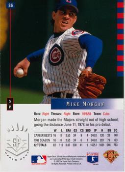 1993 SP #86 Mike Morgan Back