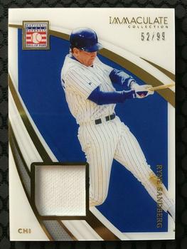 2021 Panini Immaculate Collection - Hall of Fame Materials #HOF-RS Ryne Sandberg Front