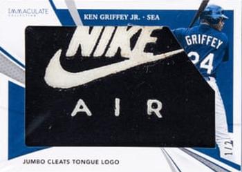 2021 Panini Immaculate Collection - Jumbo Cleats Tongue Logo #JJ-KGJ Ken Griffey Jr. Front
