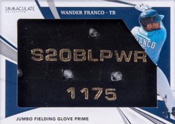2021 Panini Immaculate Collection - Jumbo Fielding Glove Prime #JJ-WFC Wander Franco Front