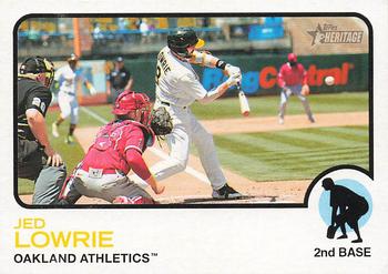 2022 Topps Heritage #8 Jed Lowrie Front