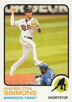 2022 Topps Heritage #12 Andrelton Simmons Front