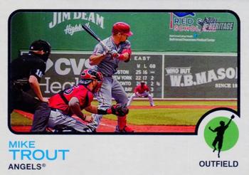2022 Topps Heritage #100 Mike Trout Front