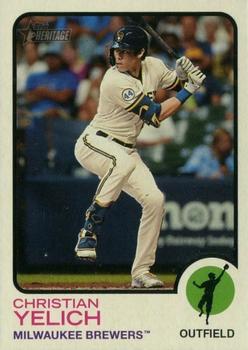 2022 Topps Heritage #123 Christian Yelich Front