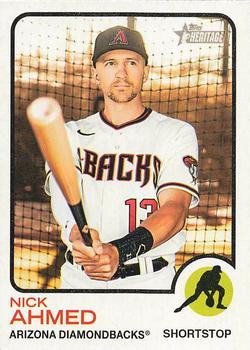 2022 Topps Heritage #135 Nick Ahmed Front