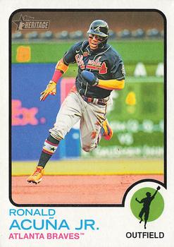 2022 Topps Heritage #223 Ronald Acuña Jr. Front