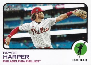 2022 Topps Heritage #245 Bryce Harper Front