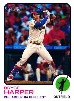 2022 Topps Heritage #245 Bryce Harper Front