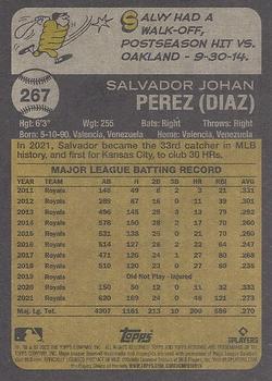 2022 Topps Heritage #267 Salvador Perez Back