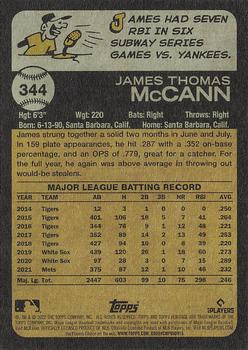 2022 Topps Heritage #344 James McCann Back