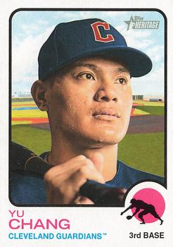 2022 Topps Heritage #400 Yu Chang Front
