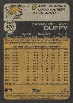2022 Topps Heritage #470 Danny Duffy Back