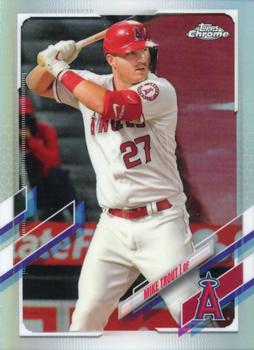 2021 Topps Chrome - Refractor #27 Mike Trout Front