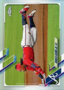 2021 Topps Chrome - Refractor #50 Ronald Acuña Jr. Front