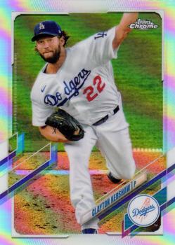 2021 Topps Chrome - Refractor #147 Clayton Kershaw Front