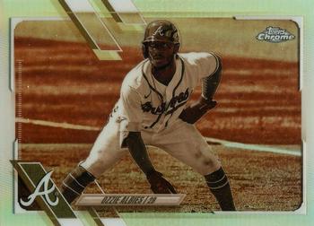 2021 Topps Chrome - Sepia Refractor #24 Ozzie Albies Front