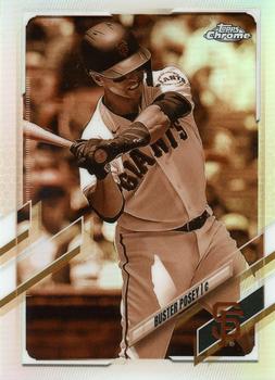 2021 Topps Chrome - Sepia Refractor #29 Buster Posey Front