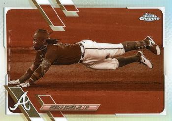 2021 Topps Chrome - Sepia Refractor #50 Ronald Acuña Jr. Front