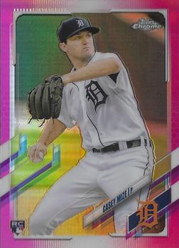 2021 Topps Chrome - Pink Refractor #4 Casey Mize Front
