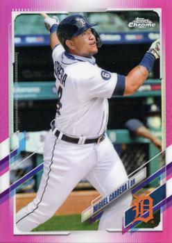 2021 Topps Chrome - Pink Refractor #10 Miguel Cabrera Front