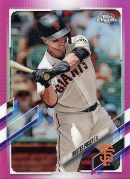 2021 Topps Chrome - Pink Refractor #29 Buster Posey Front