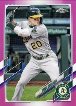 2021 Topps Chrome - Pink Refractor #37 Mark Canha Front