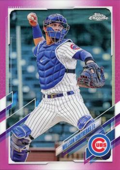 2021 Topps Chrome - Pink Refractor #52 Willson Contreras Front