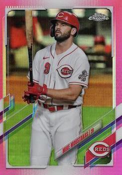 2021 Topps Chrome - Pink Refractor #57 Mike Moustakas Front