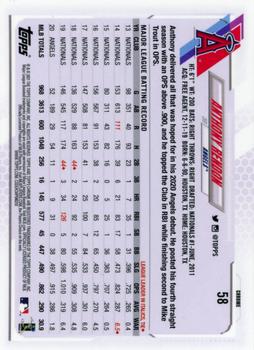 2021 Topps Chrome - Pink Refractor #58 Anthony Rendon Back