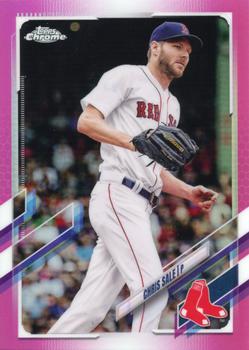 2021 Topps Chrome - Pink Refractor #60 Chris Sale Front