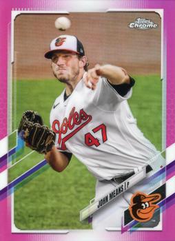 2021 Topps Chrome - Pink Refractor #72 John Means Front