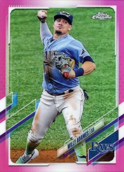 2021 Topps Chrome - Pink Refractor #75 Willy Adames Front