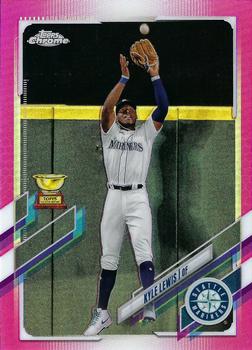 2021 Topps Chrome - Pink Refractor #93 Kyle Lewis Front