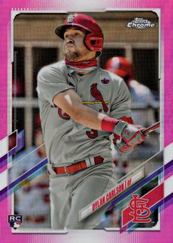 2021 Topps Chrome - Pink Refractor #140 Dylan Carlson Front