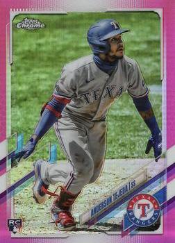 2021 Topps Chrome - Pink Refractor #184 Anderson Tejeda Front