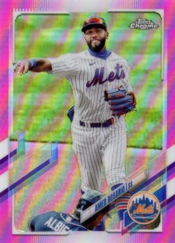 2021 Topps Chrome - Pink Refractor #190 Amed Rosario Front