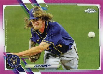 2021 Topps Chrome - Pink Refractor #212 Josh Hader Front