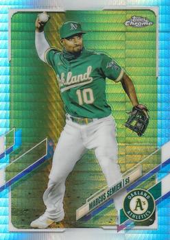 2021 Topps Chrome - Prism Refractor #8 Marcus Semien Front