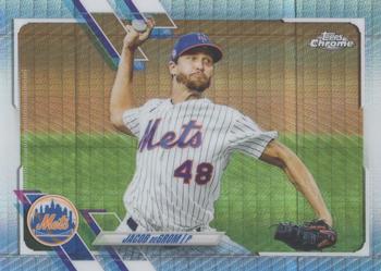 2021 Topps Chrome - Prism Refractor #12 Jacob deGrom Front