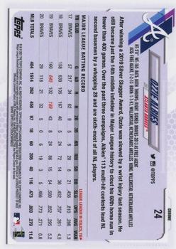 2021 Topps Chrome - Prism Refractor #24 Ozzie Albies Back