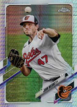 2021 Topps Chrome - Prism Refractor #72 John Means Front