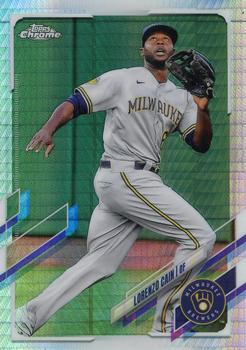 2021 Topps Chrome - Prism Refractor #86 Lorenzo Cain Front